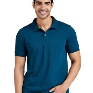 Men's Solid Cotton Rich Polo T Shirt | Collar Tshirts | Half Sleeves | Plain-Regular Fit